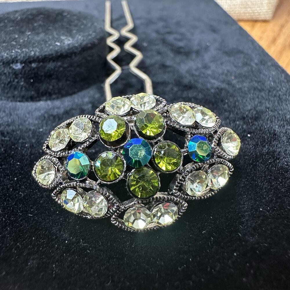 Cara New York Rhinestone Hair Pin Elegant Fancy Wedding Prom Formal Gorgeous NEW